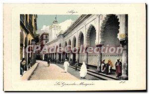 Old Postcard Algiers Great Mosque