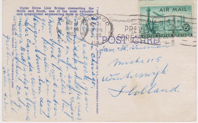 OUTER DRIVE LINK BRIDGE AND SKYLINE, CHICAGO, IL