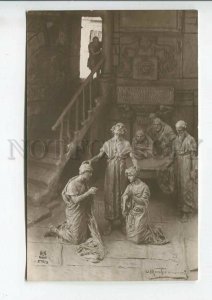 444156 MASTROIANNI Peter's Blessing QUO VADIS #9 postcard Noyer 1913 year