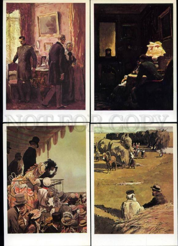 166006 LEO TOLSTOY novel Anna KARENINA VEREYSKY 16 postcards