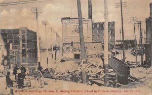 During Greatest Flood In Modern History March 1913 Dayton OH