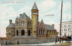Cossit Library Memphis TN Tennessee c1908 Souvenir Postcard E94