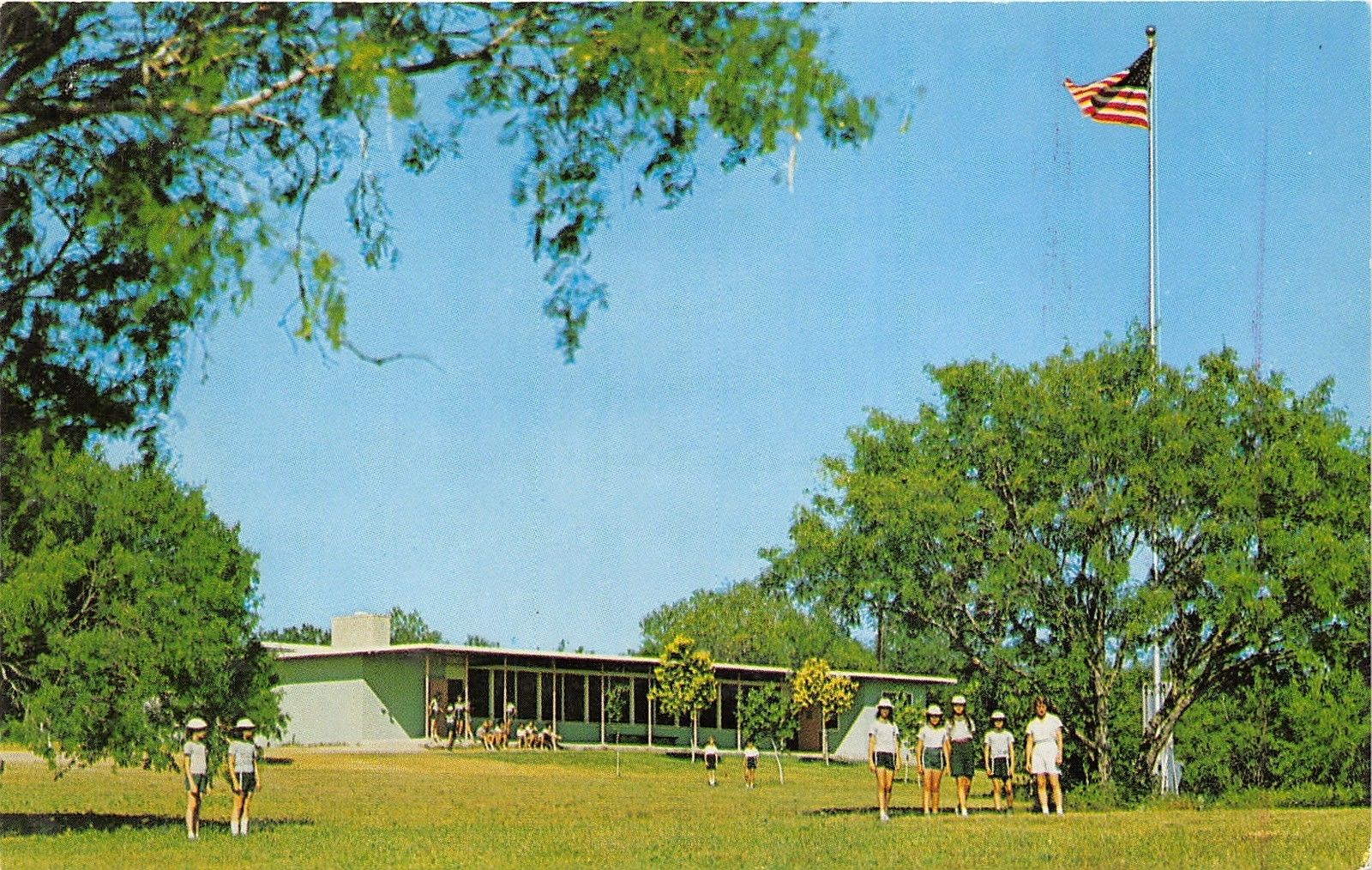 Mathis Texas Camp Green Hill Purple Sage Girl Scout Council Main Lodge 1950s United States Texas Other Postcard Hippostcard