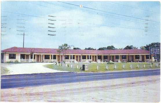 Dawson's New Motor Court, Dunn, North Carolina, NC, 1957 Chrome