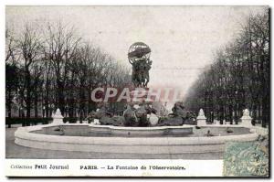 Paris - 6 - Garden of Luxembourg - Fontaine Carpeaux - Old Postcard