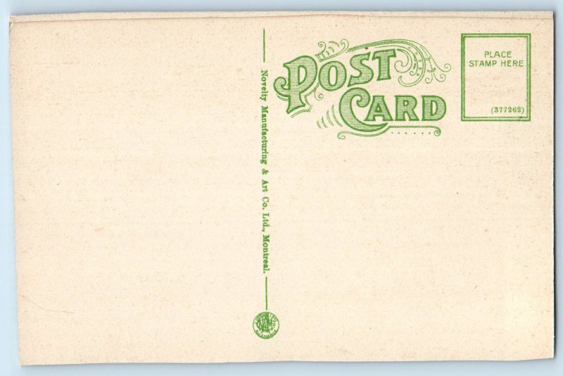 Riviere-du-Loup Quebec Canada Postcard C.N.R. Bridge and River View c1910