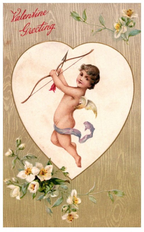 Valentine   Cherub with Bow Arrow