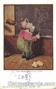 Bear teach Bear 1910 crease bottom edge, some corner wear, postal used on fro...