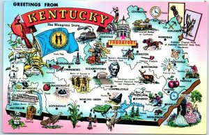 M-6977 Greeting from Kentucky The Bluegrass State