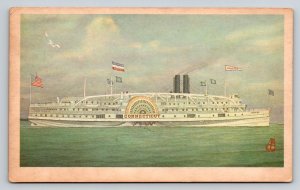 Vintage Steamboat Connecticut Postcard Marine Historical Association