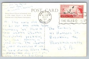 1962  Christ Church   Warwick  Bermuda   Postcard