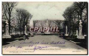 Saint Maixent Old Postcard Monument of National Defense