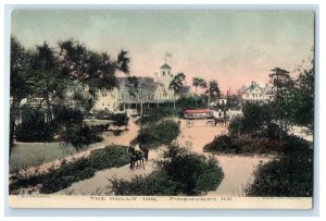 c1910 Holly Inn Hotel Pinehurst North Carolina NC Handcolored Unposted Postcard