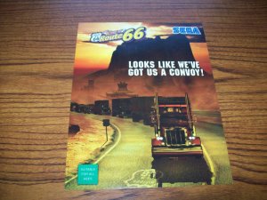 KING OF ROUTE 66 ARCADE VIDEO GAME FLYER Vintage Retro Artwork Promo