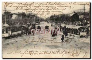 Marseille - Prado saw the Beach tram - Byrrh - liquor - alcohol - Old Postcard