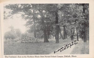 DEKALB ILLINOIS~NORTHERN IL STATE NORMAL SCHOOL-1905 FRESHMAN'S SEAT~POSTCARD