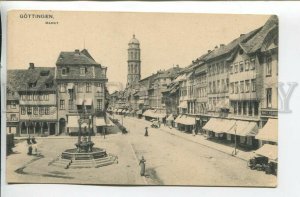 460892 GERMANY Gottingen market shops outdoor advertising Vintage postcard