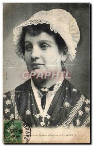 Old Postcard Savoie Chambery Costumes Folklore Headdress