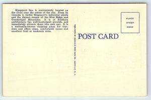 Postcard TN Kingsport the Kingsport Inn Vintage Linen  C14