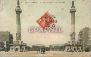 Old Postcard The Paris Nation Columns