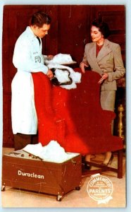 Advertising DURACLEAN RUG & CARPET CLEANING White Foam ca 1950s-60s Postcard 