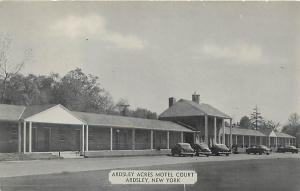 ARDSLEY,  New York  NY   ARDSELEY ACRES Motel Court  ca 1950s Roadside  Postcard