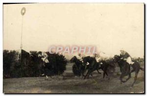 Old Postcard Horse Riding Horse Racing Jockey