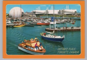 Pleasure Craft, Marina, Ontario Place, Toronto, Chrome Postcard #1