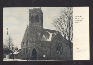 WALKERTON INDIANA METHODIST EPISCOPAL CHURCH VINTAGE POSTCARD 1908