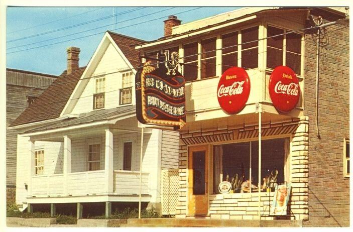 Masson Quebec Canada Restaurant Coca Cola Ice Cream Signs Postcard