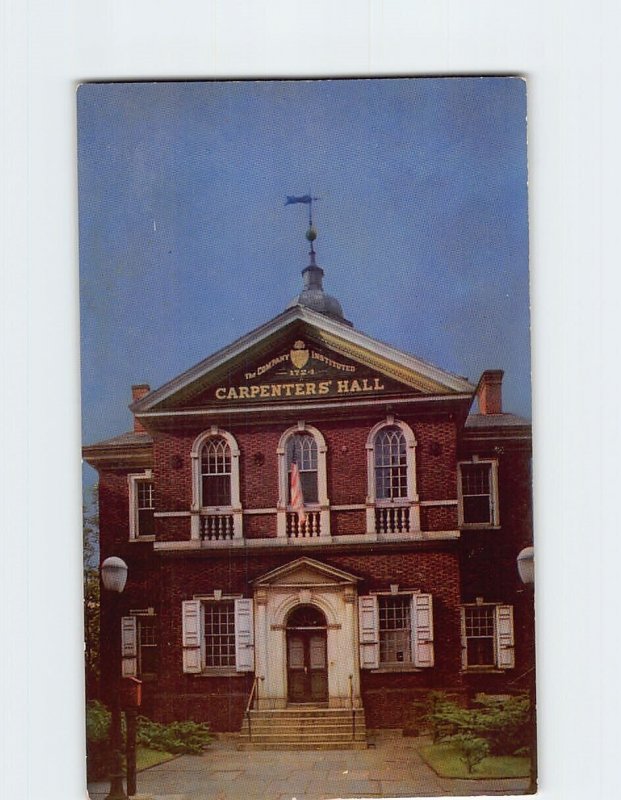 Postcard Carpenters' Hall, Philadelphia, Pennsylvania