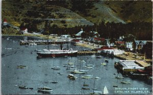 Avalon Front View Catalina Island California Postcard C095