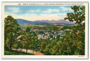 c1940's View of Weaverville NC From Hamburg Mountain Land of Sky Postcard