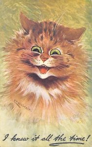 Publisher Raphael Tuck & Sons # 8864 Artist Louis Wain unused 