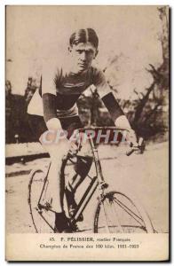 Old Postcard Velo Cycle Cycling Road F pelissier French Champion of France 19...