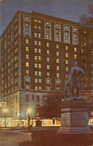 LANSING, MI Michigan  JACK TAR LANSING HOTEL Night View ROADSIDE Chrome Postcard