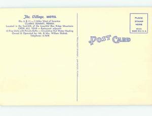 Unused Linen MOTEL SCENE Clarks Summit Pennsylvania PA hk0817