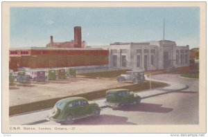 LONDON, Ontario, Canada, 1930-1940's; C.N.R. Station