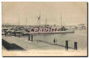 Old Postcard Boat War Against Toulon torpedo the small row
