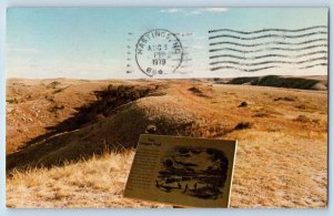 Lewellen Nebraska NE Postcard The Oregon Trail Thousands Of Covered Wagons 1979
