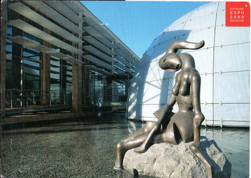 POSTCARD. GERMANY.  Hous Ohrbeck, Niedersachsen. and Danmark EXPO 2000 Hannove