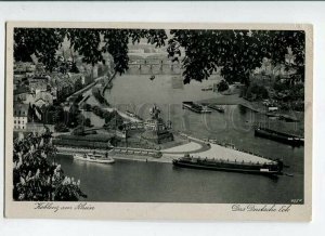 3150974 GERMANY KOBLENZ ship Vintage postcard