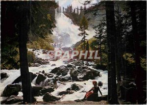 Modern Postcard Osterreich Krimmler Wasserf�lle 1456 m die H�chsten europ...