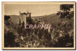 Postcard Old Surroundings Argentat and St Privat Correze Merle Ruins on Maronne