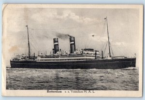 Rotterdam Netherlands Postcard Holland America Line S.S. Veendam 1932