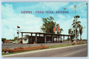1960 Yuma Arizona Postcard Courtesy Inspection Station Winter's Warmest City
