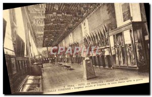 Old Postcard Paris Hotel des Invalides Museum of & # 39Armee Room Turenne bod...
