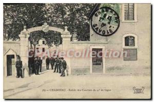 Postcard Old Barracks Chambery entry of 97th Line