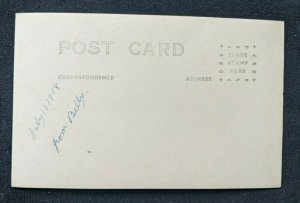 Mint Vintage Cleaning Barnacles off Battleship Bottom US Navy RPPC