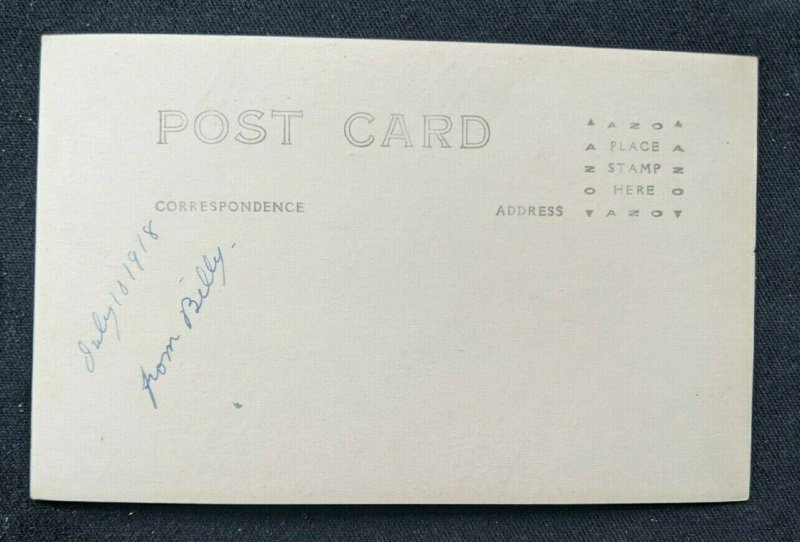 Mint Vintage Cleaning Barnacles off Battleship Bottom US Navy RPPC